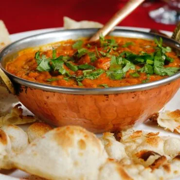Assorted authentic Indian dishes at The Indian Hut